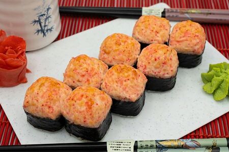 Запеченный ролл Сяке татаки