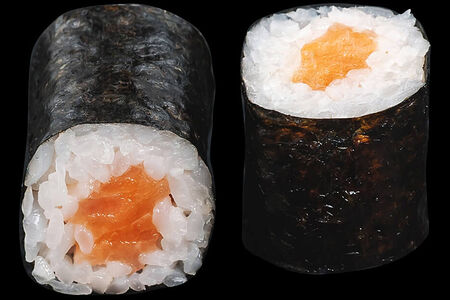 Мини ролл с лососем