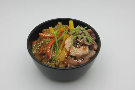 Рис с морепродуктами