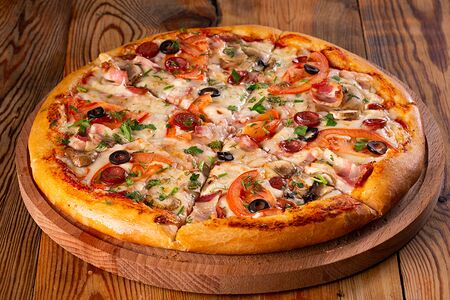 С курицей и грибами