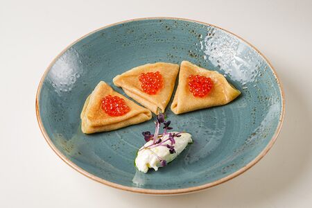 Блины с красной икрой