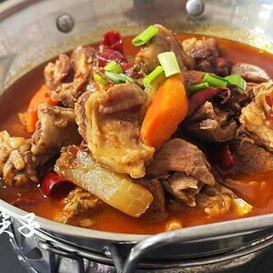 Бараньи рёбра с острым китайским соусом