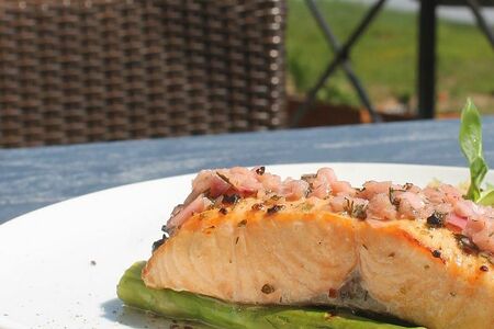 Стейк из филе лосося