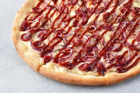 Пицца Мясная Барбекю на тонком