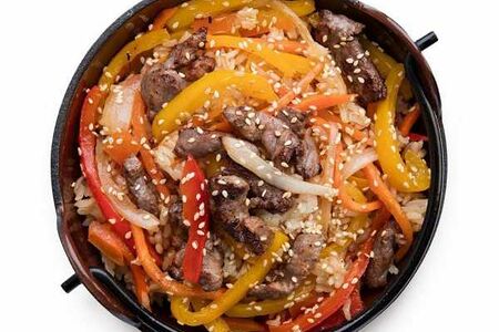 Тяхан с говядиной