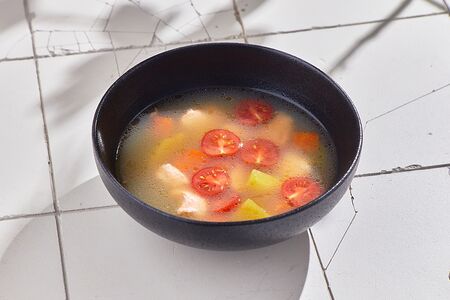 Рыбный суп детский