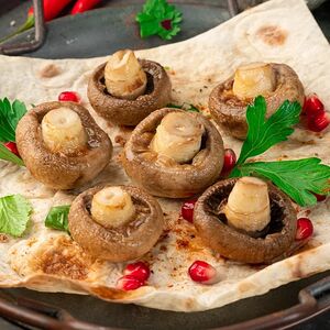 Грибы на мангале