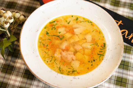 Уха из двух видов рыбы