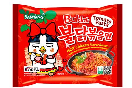 Лапша Samyang Хот чикен рамен острая со вкусом курицы в томатной пасте