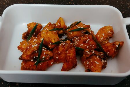 Судак в кисло-сладком соусе