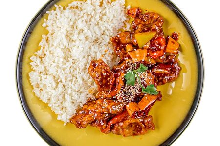 Свинина по-китайски с рисом