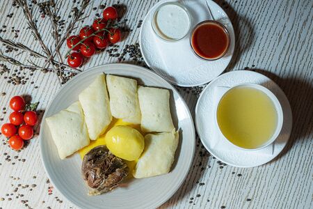 Хинкал Аварский с отварной бараниной