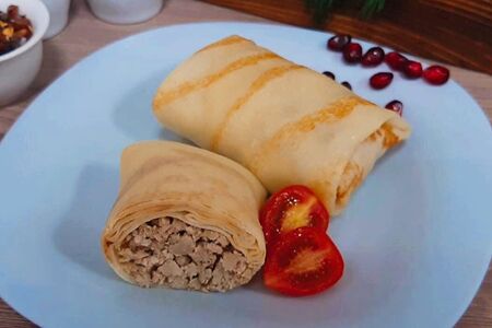 Блинчик с мясом курицы