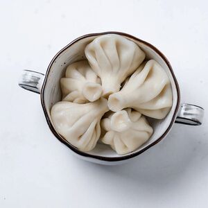 Хинкали с сыром и зеленью