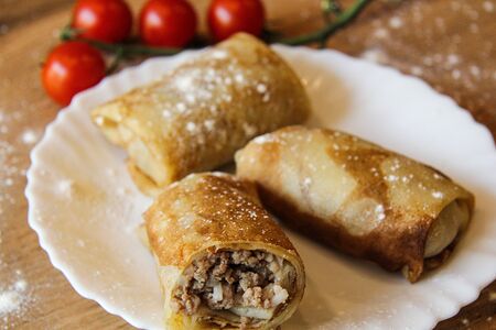 Блин с мясом