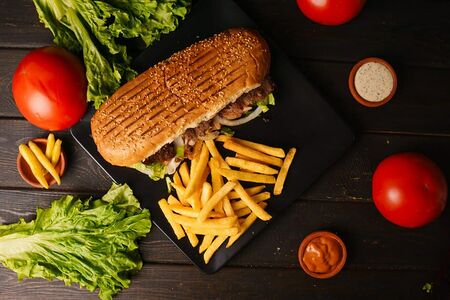 Донер в багете ассорти