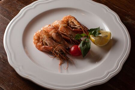 Креветки на гриле