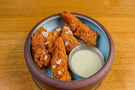 Креветки с соусом васаби