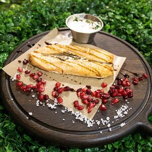 Семга со шпинатом