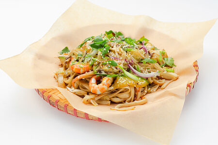 Вок с морепродуктами