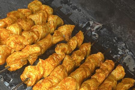 Шашлык куриный в лаваше