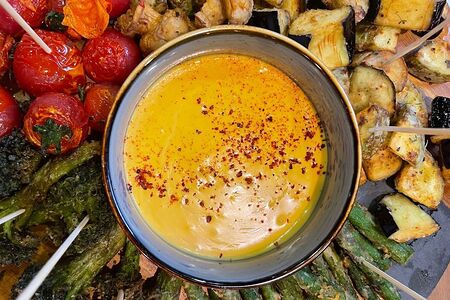 Фондю с овощами