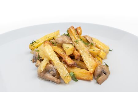Картофель жареный с грибами