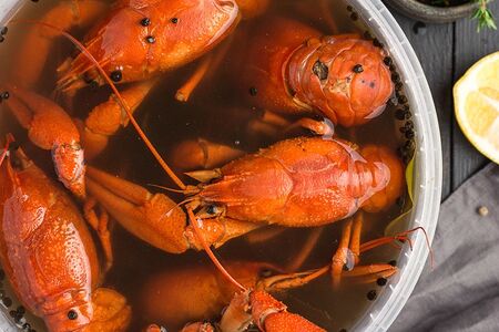 Рак средне-крупный вареный