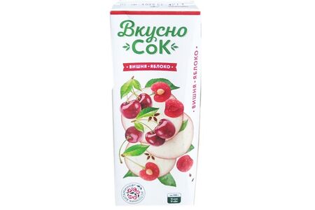 Вкусно Сок Яблочно-вишнёвый