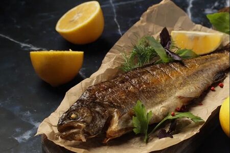 Форель на углях