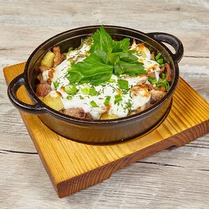Скоблянка со свининой и грибами