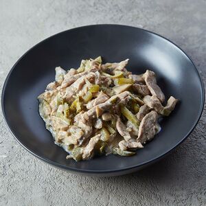 Бефстроганов из свинины