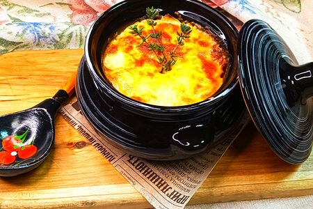 Запеченный Палтус с Картофелем и Сыром