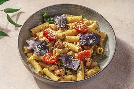 Тортильони с креветками