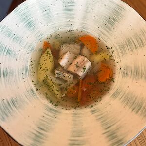 Уха из карпа и судака