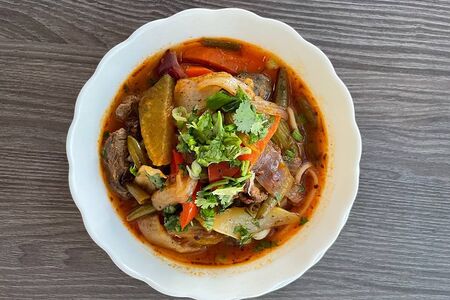 Лагман восточный с телятиной