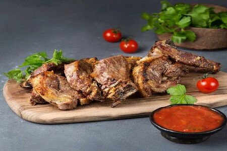 Шашлык из баранины на кости