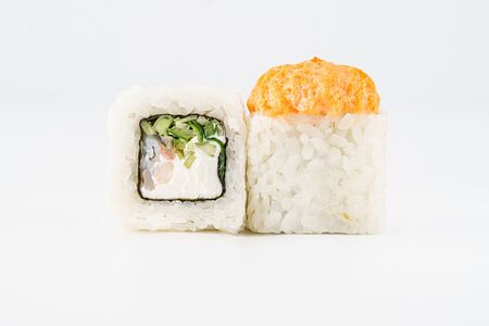 Запеченный лава с креветкой