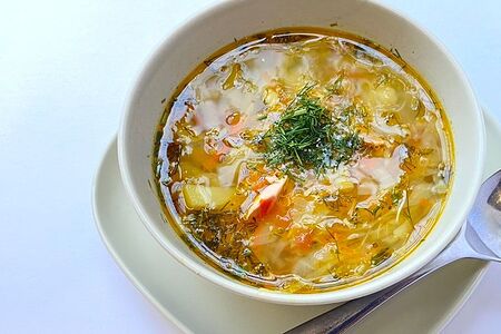 Щи с курицей