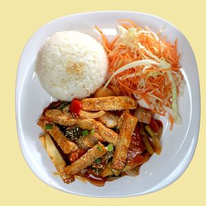 Тофу лук лак