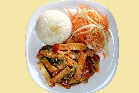 Тофу лук лак