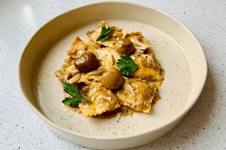 Равиоли с белыми грибами