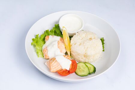 Семга на пару