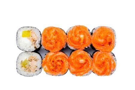 Запечённый спайси с лососем терияки