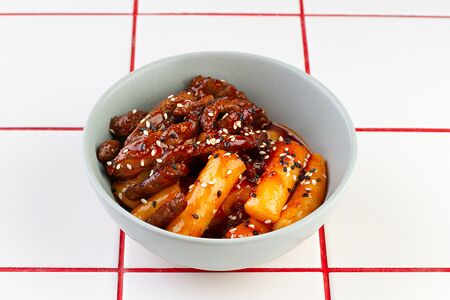 Токпокки с говядиной