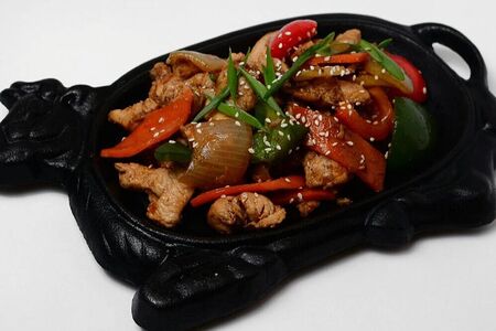 Курица с овощами по корейский