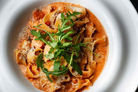 Феттуччине с креветкой