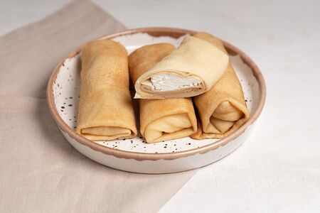 Блины с творогом