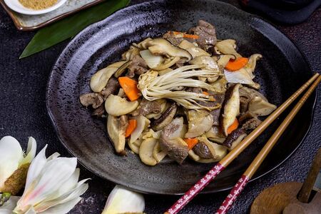 Грибное ассорти с мясом