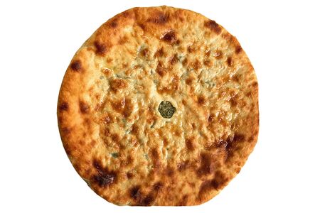 Осетинский пирог с сыром и свекольными листьями